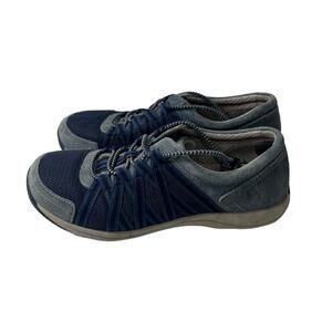 Dansko Women's Honor Suede Comfort Shoes 37‎ Multi Blue Casual Walking Sneakers
